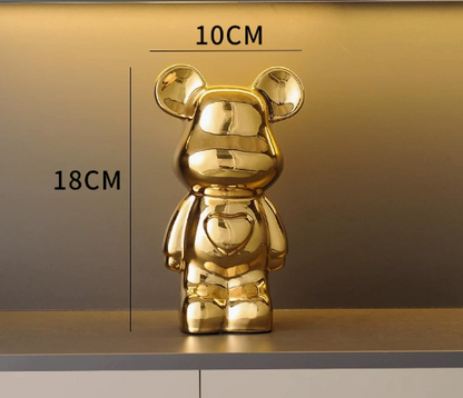 Chill Bear Ceramic Figurine for Home Decor