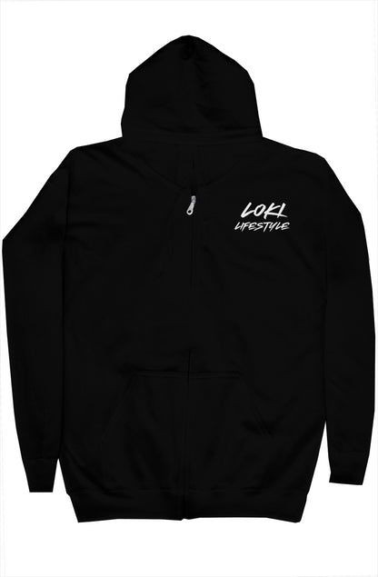 Badge zip hoody