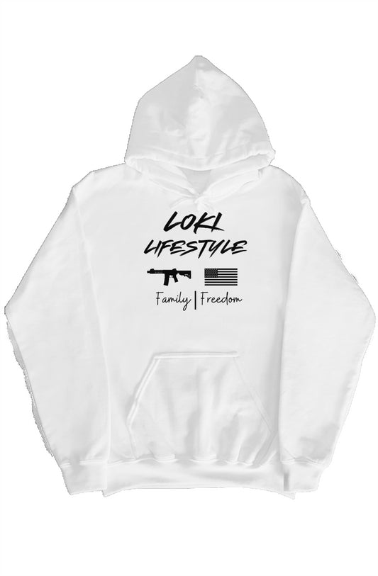 Family and Freedom pullover hoody