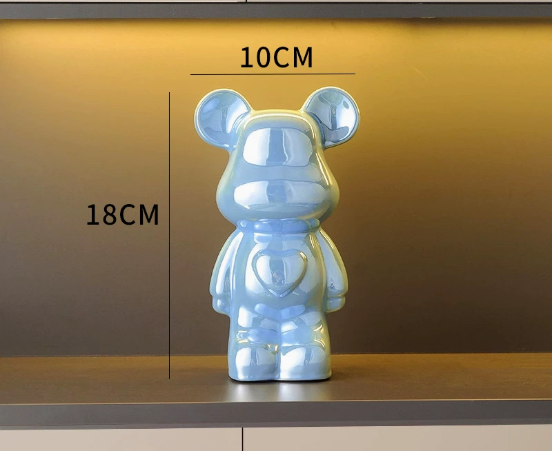 Chill Bear Ceramic Figurine for Home Decor