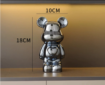 Chill Bear Ceramic Figurine for Home Decor