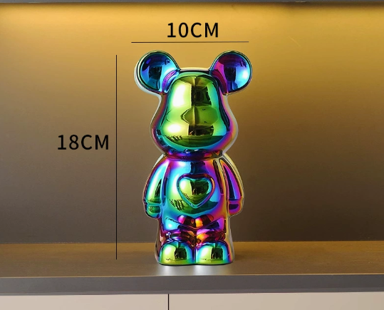 Chill Bear Ceramic Figurine for Home Decor