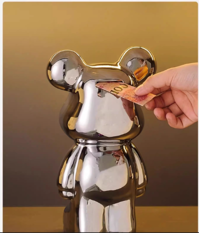 Chill Bear Ceramic Figurine for Home Decor