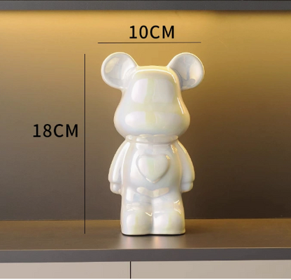 Chill Bear Ceramic Figurine for Home Decor